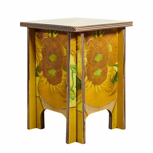 Cardboard Stool Vincent van Gogh - Sunflowers - Unfold x Van Gogh Museum Amsterdam®