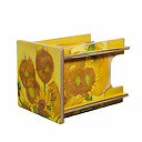 Tabouret pliable en carton Vincent van Gogh - Tournesols - Unfold x Van Gogh Museum Amsterdam®