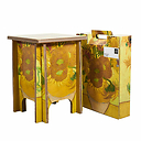 Tabouret pliable en carton Vincent van Gogh - Tournesols - Unfold x Van Gogh Museum Amsterdam®