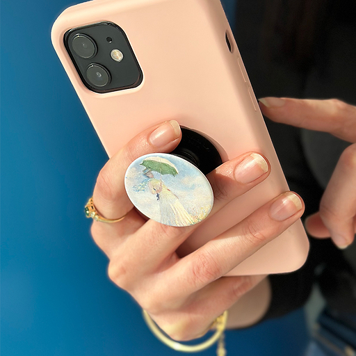 Poignée/support pour téléphone Claude Monet - Femme à l'ombrelle tournée vers la droite - PopSockets