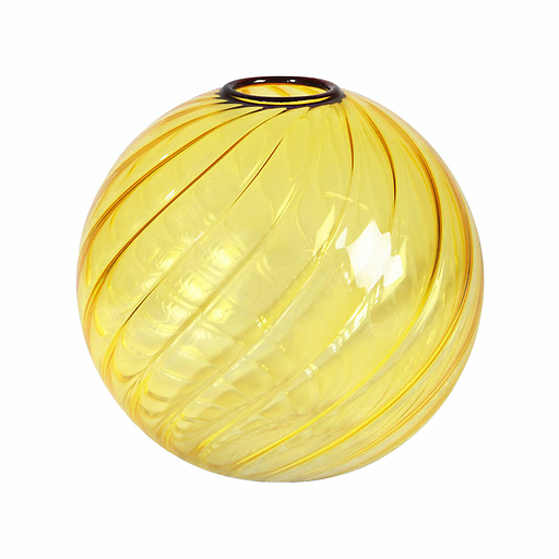 Vase Spiral Yellow Ø 13 cm