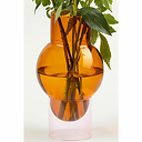 Vase tube Bulle - Ambre