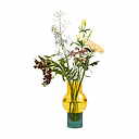 Vase tube Bulle - Jaune