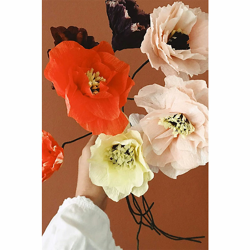 Paper flower Peony - Nude