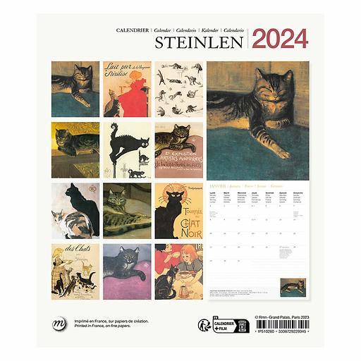 2024 Small Calendar - Steinlen - 15.5 x 18 cm