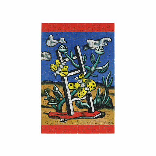 Micro Puzzle Fernand Léger - Deux papillons jaunes sur une échelle, 1951 - 150 pièces