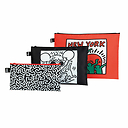 Lot de 3 pochettes Keith Haring New York - Loqi