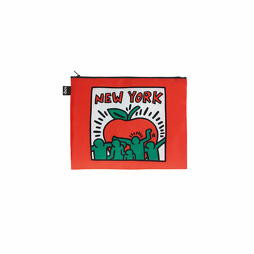 Lot de 3 pochettes Keith Haring New York - Loqi