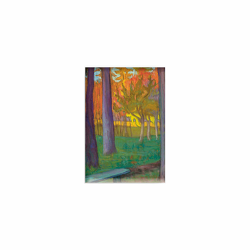 Magnet Maria Botkina - Paysage d'automne, vers 1900