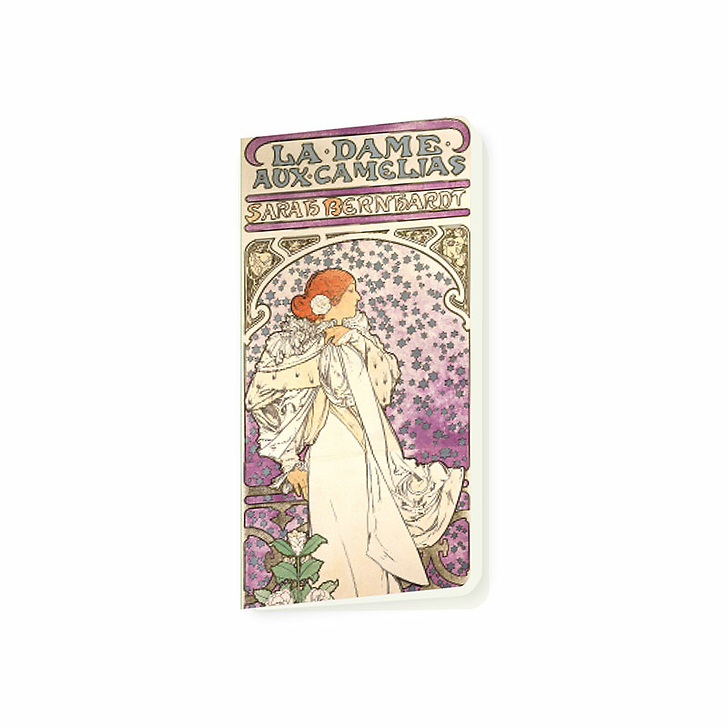 Carnet long Alphonse Mucha - Sarah Bernhardt La Dame aux Camélias, 1896