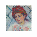 Microfibre Claude Monet - Portrait de Blanche Hoschedé enfant, 1880 - 14,5 x 14,5 cm