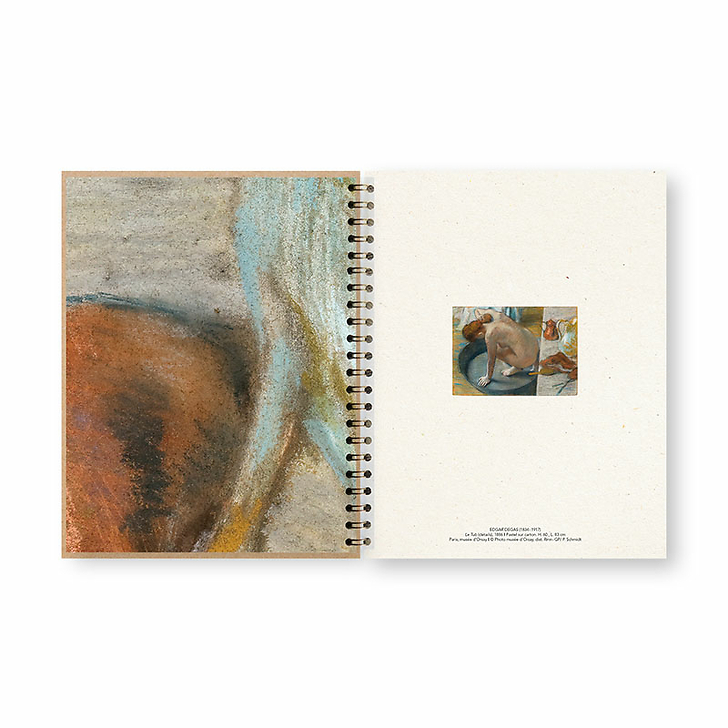 Spiral Notebook Édouard Manet / Edgar Degas - Woman in a tub, 1878 / The Tub, 1886