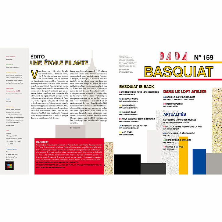 Basquiat - Revue DADA N° 159