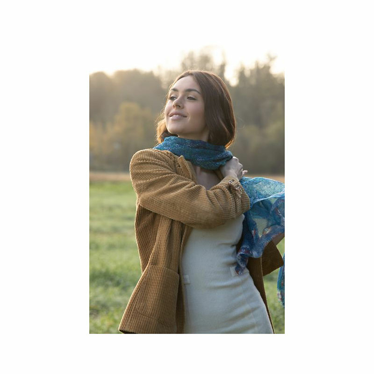 Stole Claude Monet - Blue Harmony 60x180 cm