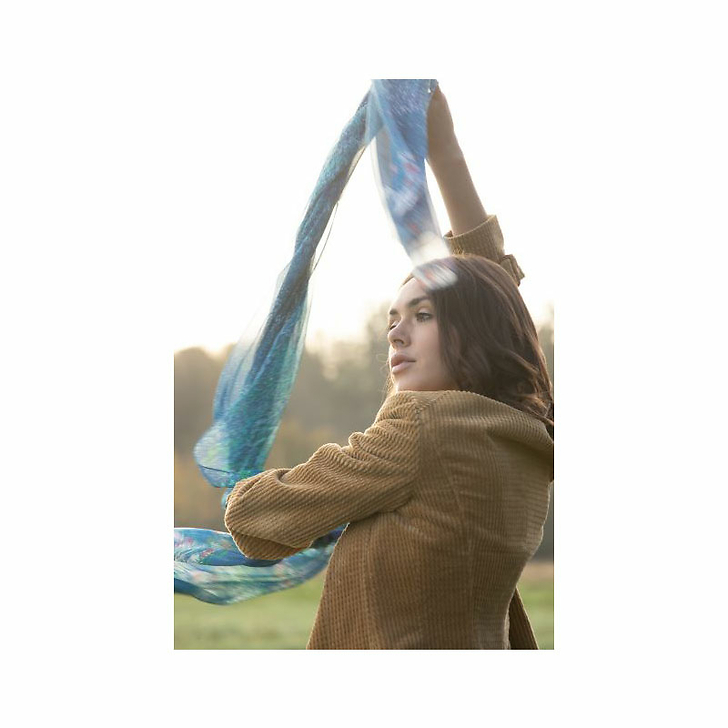 Étole Claude Monet - Harmonie Bleue 60x180 cm