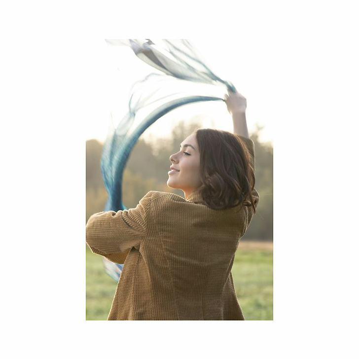 Étole Claude Monet - Harmonie Bleue 60x180 cm