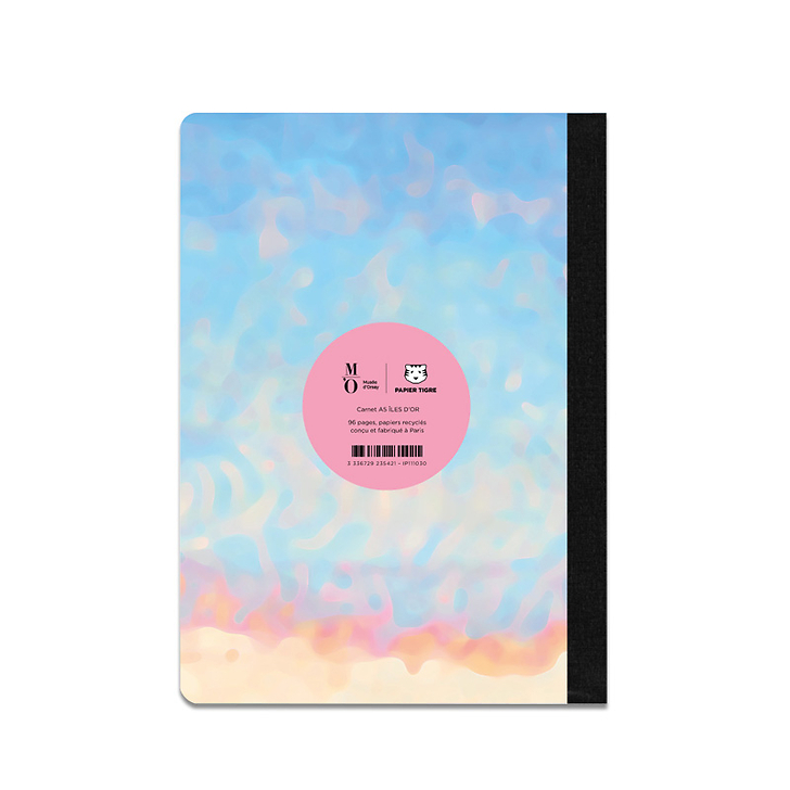 Cahier A5 Papier Tigre - îles d'Or