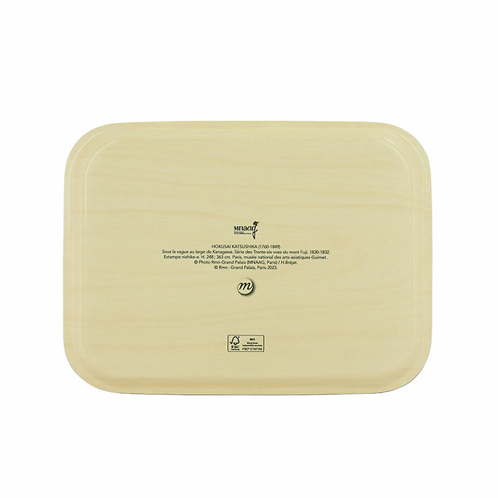 Plateau Katsushika Hokusai - La grande vague - 27x20 cm