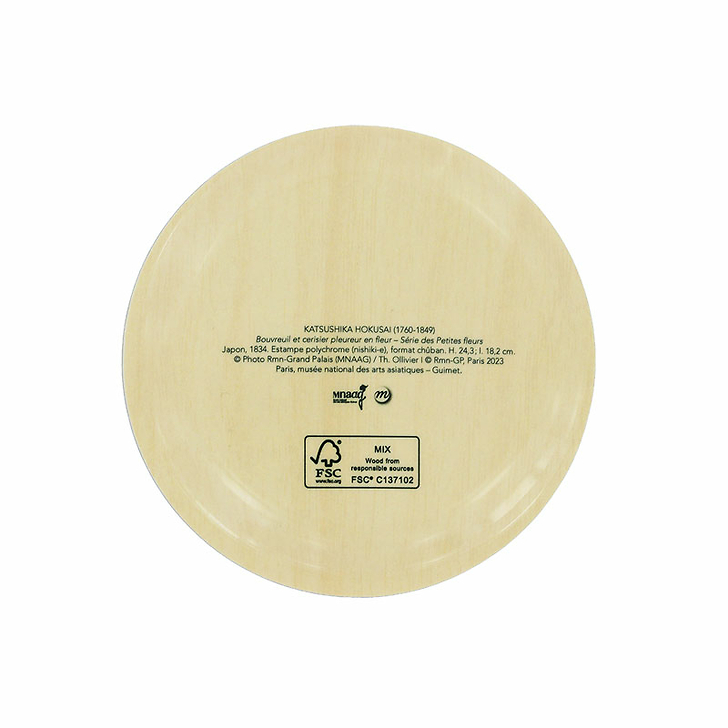 Coupelle Katsushika Hokusai - Bouvreuil et cerisier - ⌀11 cm