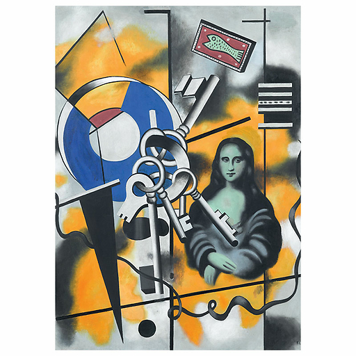 Affiche 50x70cm Fernand Léger - La Joconde aux clés, 1930