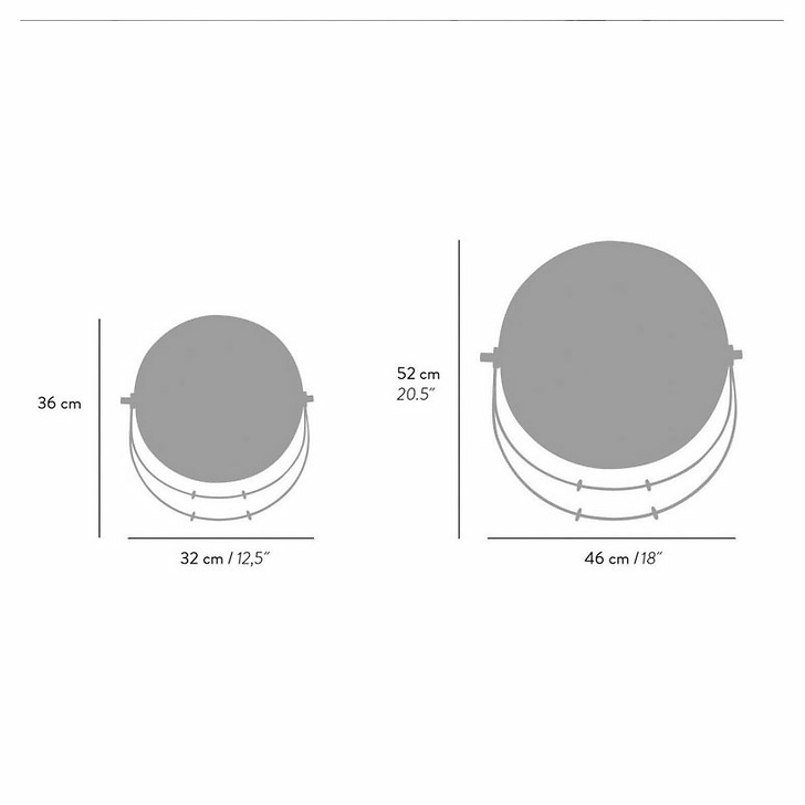 Lampe de sol Eclipse / Ø46cm