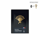 Magnetic Brooch Festive Eiffel Tower Gold-plated - tout simplement,