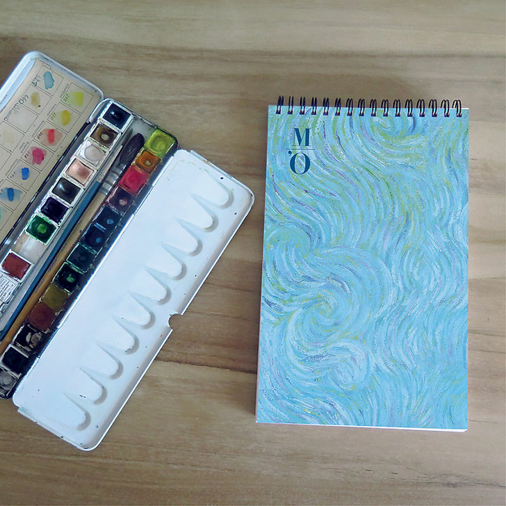 Carnet de croquis 30 feuilles Vincent van Gogh - Portrait de l'artiste, 1889