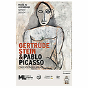 Affiche de l'exposition - Gertrude Stein et Pablo Picasso L'invention du langage - 40x60 cm