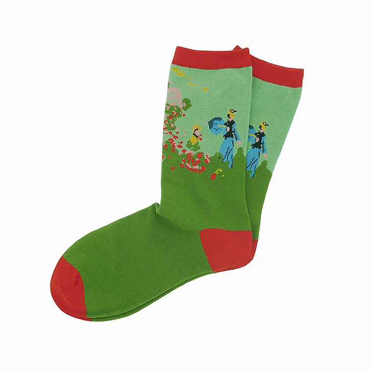 Chaussettes Claude Monet - Coquelicots