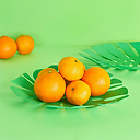 Corbeille à fruits en métal Monstera Vert - Balvi