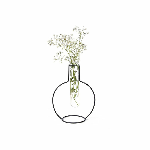 Vase rond Silhouette Noir - Balvi