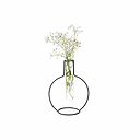 Vase rond Silhouette Noir - Balvi