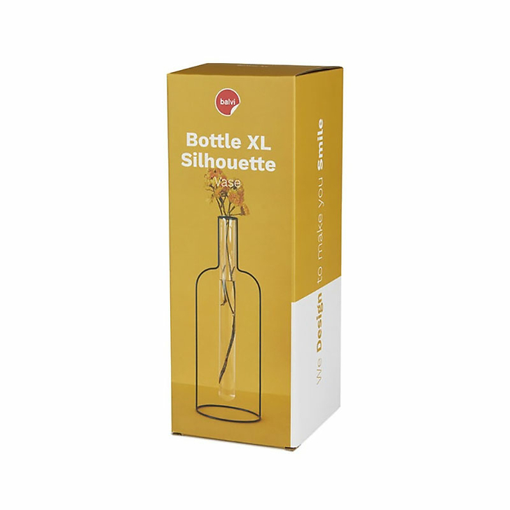 Vase Silhouette Bouteille XL Noir - Balvi
