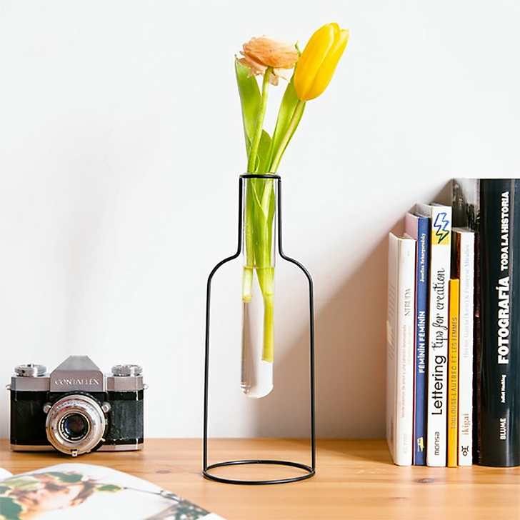 Vase Silhouette Bouteille Noir - Balvi