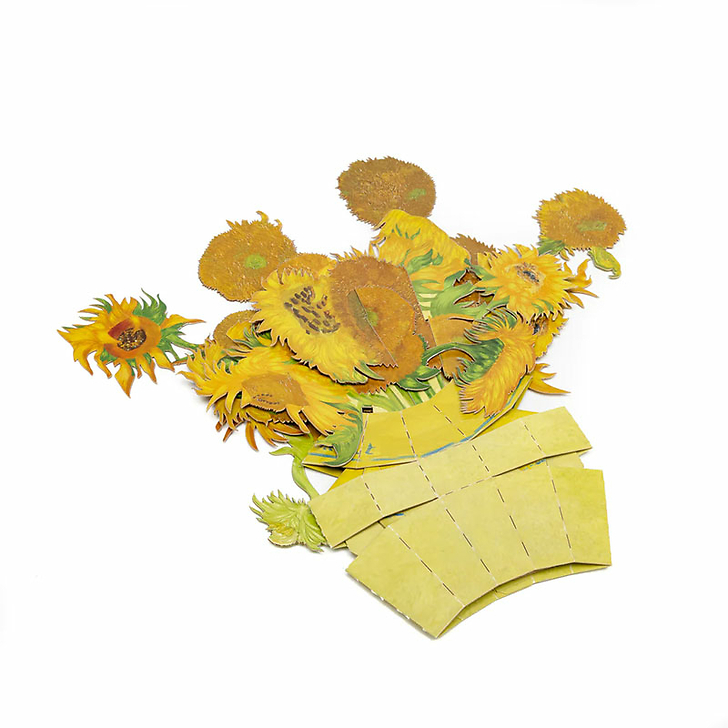 Bouquet Pop-up en papier Vincent van Gogh - Tournesols