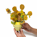 Bouquet Pop-up en papier Vincent van Gogh - Tournesols