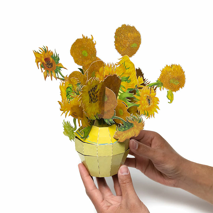Bouquet Pop-up en papier Vincent van Gogh - Tournesols