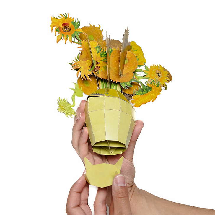 Bouquet Pop-up en papier Vincent van Gogh - Tournesols