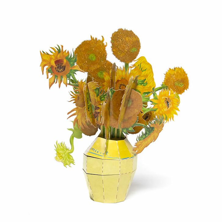 Bouquet Pop-up en papier Vincent van Gogh - Tournesols