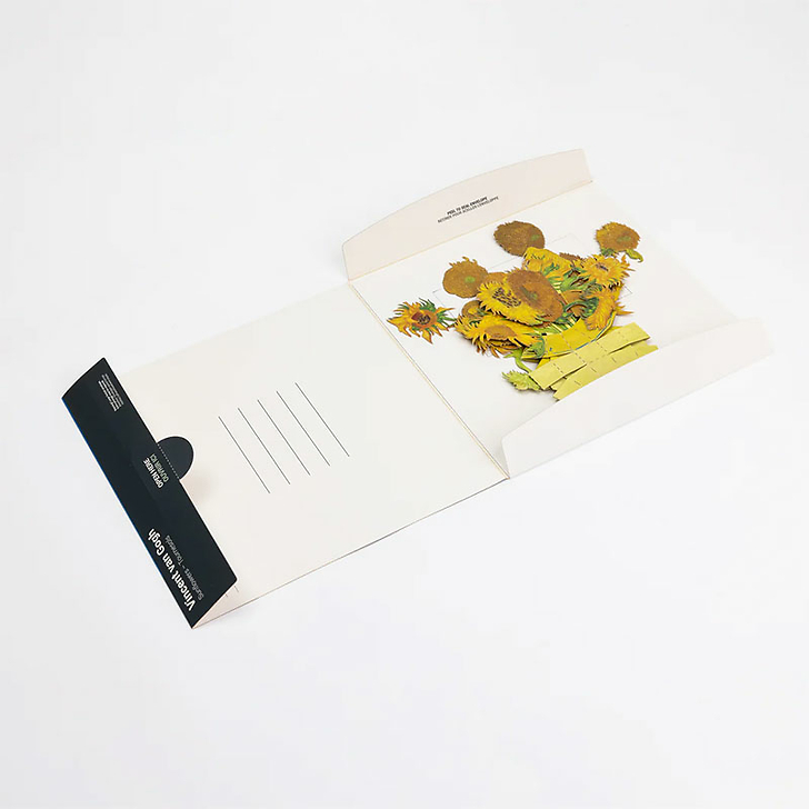 Bouquet Pop-up en papier Vincent van Gogh - Tournesols