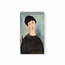 Carnet de croquis 30 feuilles Amedeo Modigliani - La chevelure noire, dit aussi Jeune fille brune assise, 1918