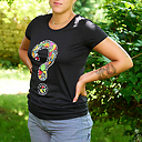 T-shirt noir Femme Niki de Saint Phalle - Point d'interrogation