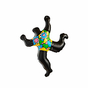 Ballon noir Niki de Saint Phalle Nana