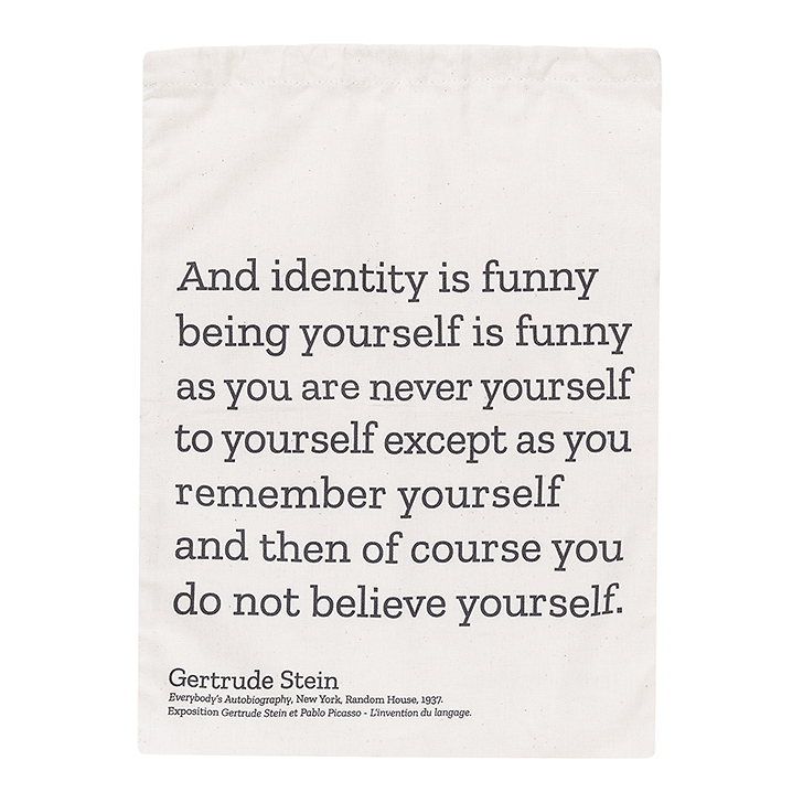 Pouch quote Gertrude Stein