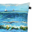 Housse de coussin Vincent van Gogh - Paysage marin - 40x40cm
