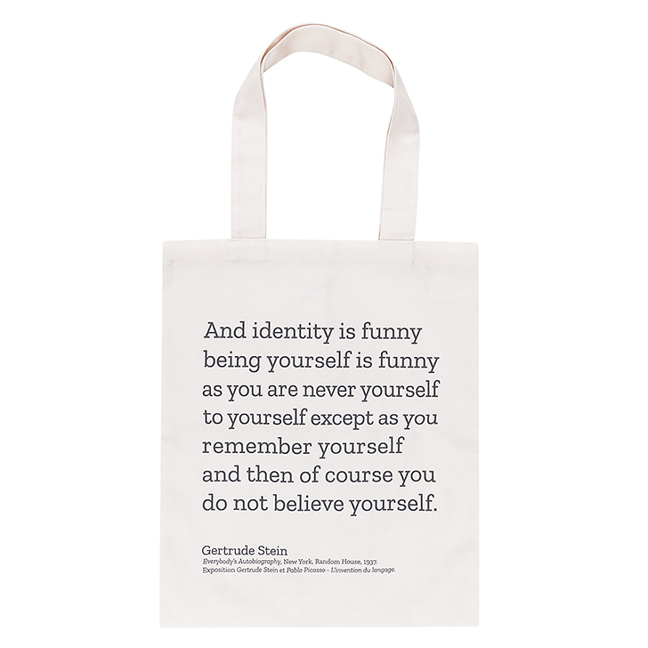 Sac citation exposition Picasso et Stein Musée du Luxembourg 2023