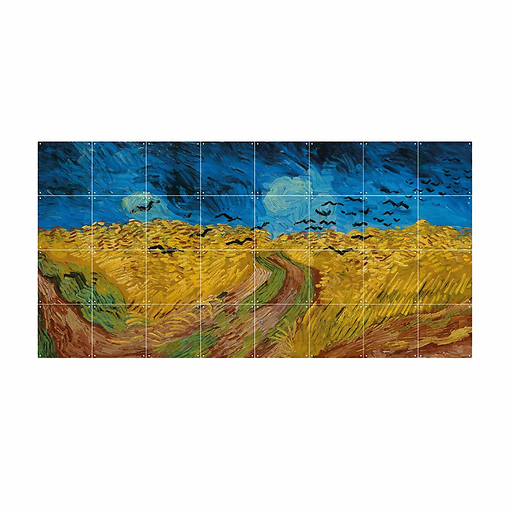 Wall Decoration Vincent van Gogh - Wheatfield with Crows - 160x80 cm