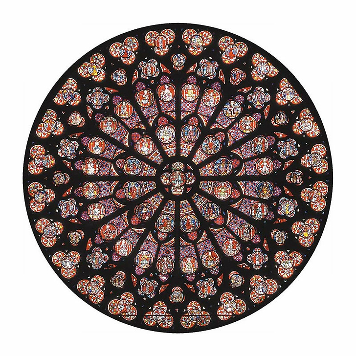 Puzzle d'art en bois 80 pièces Rosace Notre-Dame de Paris