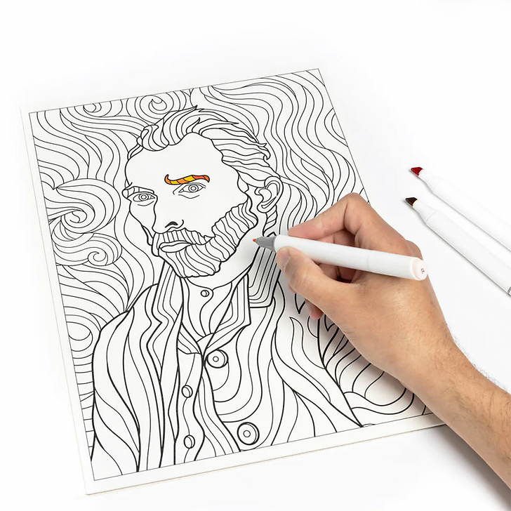 Livre à colorier Vincent van Gogh