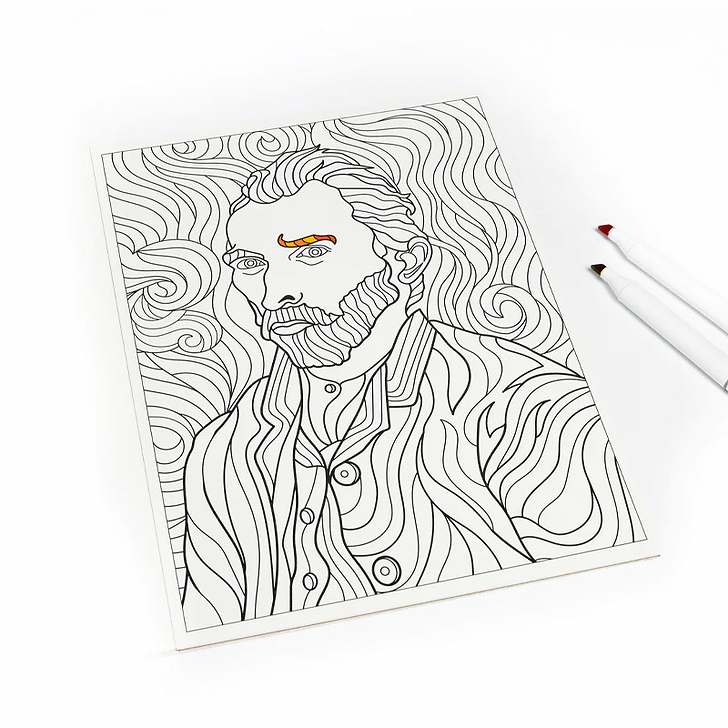 Livre à colorier Vincent van Gogh